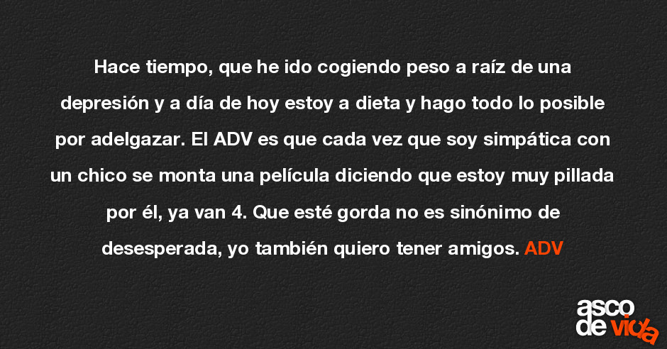 estoy desesperada por adelgazar